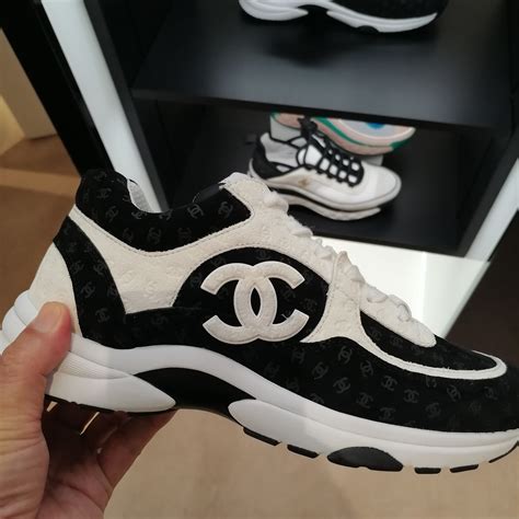 chanel leather tennis sneakers running shoes|chanel tennis shoes for men.